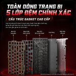 BÀN PHÍM CƠ LINGBAO K75 MULTI MODES MICROSOPHIE RED SOMKY PURPLE SWITCH