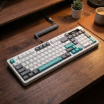 BÀN PHÍM CƠ LINGBAO K98 PRO MULTI MODES MOUNTAIN BLUE BLUE FEATHER SWITCH
