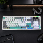 BÀN PHÍM CƠ LINGBAO K98 PRO MULTI MODES MOUNTAIN BLUE BLUE FEATHER SWITCH