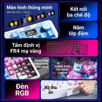 BÀN PHÍM CƠ LINGBAO K98 PRO MULTI MODES MOUNTAIN BLUE BLUE FEATHER SWITCH