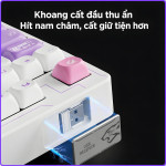 BÀN PHÍM CƠ LINGBAO K87 PRO MULTI MODES SERAFINA FLOWER FIELD SWITCH