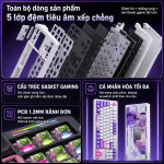 BÀN PHÍM CƠ LINGBAO K87 PRO MULTI MODES SERAFINA FLOWER FIELD SWITCH