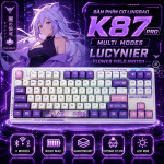 BÀN PHÍM CƠ LINGBAO K87 PRO MULTI MODES LUCYNIER FLOWER FIELD SWITCH