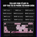 BÀN PHÍM CƠ LINGBAO K87 PRO MULTI MODES WUKONG FLOWER FIELD SWITCH