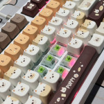 BÀN PHÍM CƠ LEAVEN K108 PAWN PUPPY POM GREEN SWITCH
