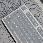 BÀN PHÍM CƠ LEAVEN K108 CLEAR WHITE POM GREEN SWITCH
