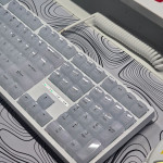 BÀN PHÍM CƠ LEAVEN K108 CLEAR WHITE POM GREEN SWITCH