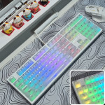 BÀN PHÍM CƠ LEAVEN K108 CLEAR WHITE POM GREEN SWITCH