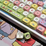 BÀN PHÍM CƠ LEAVEN K108 RAINBOW SHIN POM GREEN SWITCH