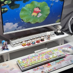 BÀN PHÍM CƠ LEAVEN K108 RAINBOW SHIN POM GREEN SWITCH