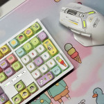 BÀN PHÍM CƠ LEAVEN K108 RAINBOW SHIN POM GREEN SWITCH