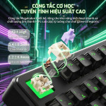 BÀN PHÍM CƠ ATTACK SHARK X87 ULTRA SHADOW JADE MEG SHARK SWITCH