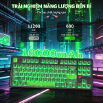 BÀN PHÍM CƠ ATTACK SHARK X87 ULTRA SHADOW JADE MEG SHARK SWITCH