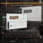 BÀN PHÍM CƠ ATTACK SHARK R68 HE CARBON FIBER INK SHADE AMBER SWITCH