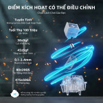 BÀN PHÍM CƠ ATTACK SHARK R68 HE CARBON FIBER ICE NINJA AMBER SWITCH
