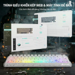 BÀN PHÍM CƠ ATTACK SHARK R68 HE CARBON FIBER ICE NINJA AMBER SWITCH