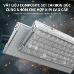 BÀN PHÍM CƠ ATTACK SHARK R68 HE CARBON FIBER ICE NINJA AMBER SWITCH