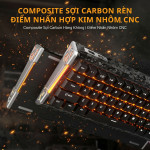 BÀN PHÍM CƠ ATTACK SHARK R68 HE CARBON FIBER BLACK AMBER SWITCH