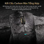 CHUỘT ATTACK SHARK X11 ULTRA CARBON FIBER MULTI MODES 8K RED (PAW3950MAX/63G)