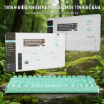 BÀN PHÍM CƠ ATTACK SHARK R68 HE CARBON FIBER LAKE GREEN AMBER SWITCH