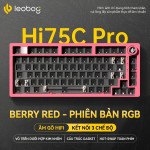 KIT BÀN PHÍM CƠ HI75C PRO MULTI MODES NHÔM BERRY RED