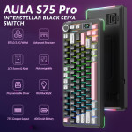 BÀN PHÍM CƠ AULA S75 PRO INTERSTELLAR BLACK SEIYA SWITCH