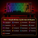 BÀN PHÍM CƠ LEOBOG HI75C PRO MULTI MODES BLACK BERRY TURQUOISE SWITCH