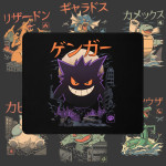 LÓT CHUỘT BLACK POKEMON KAIJU SIZE 35X30 DÀY 3MM