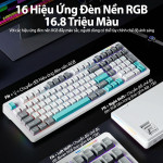 BÀN PHÍM CƠ LINGBAO K98 MULTI MODES MOUNTAIN BLUE BLUE FEATHER SWITCH