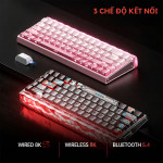BÀN PHÍM CƠ AULA HERO 68 AIR BLACK GRADIENT XINGYI MAGNETIC SWITCH