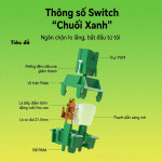 SWITCH OUTEMU SILENT GREEN BANANA (TACTILE/5 PIN/POM/PRE LUBED)