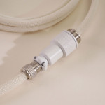 DÂY CÁP BÀN PHÍM CUSTOM TPC011 8K TYPE-C BỌC DÙ 1.5M MILKY WHITE