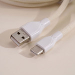 DÂY CÁP BÀN PHÍM CUSTOM TPC011 8K TYPE-C BỌC DÙ 1.5M MILKY WHITE