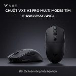 CHUỘT VXE V3 PRO MULTI MODES ĐEN (PAW3395SE/49G)