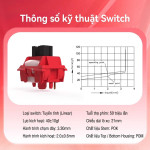 SWITCH OUTEMU DRAGON FRUIT (LINEAR/5 PIN/POK/PRE LUBED)