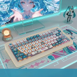 BỘ KEYCAP PUDDING SIDE TRANSPARENT HATSUNE MIKU (PBT/SAX PROFILE/125 PHÍM)