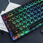 BỘ KEYCAP REFLECTION LIGHT SHADOW BLACK PBT + PC/CHERRY PROFILE/132 PHÍM)