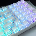 BỘ KEYCAP REFLECTION LIGHT SHADOW WHITE PBT + PC/CHERRY PROFILE/132 PHÍM)