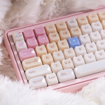 BỘ KEYCAP CLEAR CANDY CAT RAGDOLL PINK (PC/MAO PROFILE/148 PHÍM)
