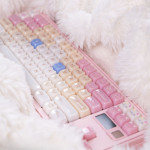 BỘ KEYCAP CLEAR CANDY CAT RAGDOLL PINK (PC/MAO PROFILE/148 PHÍM)