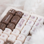BỘ KEYCAP CLEAR CANDY CAT SIAM BROWN (PC/MAO PROFILE/148 PHÍM)