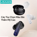 TAI NGHE KHÔNG DÂY USAMS ECHO E02 TWS ĐEN (BLUETOOTH V5.3/26H)