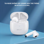 TAI NGHE KHÔNG DÂY USAMS IA04 TWS TRẮNG (BLUETOOTH V5.0/28H)