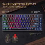 BÀN PHÍM CƠ EDRA EK375 V2 BETA LINEAR RED SWITCH