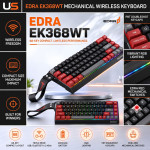 BÀN PHÍM CƠ EDRA EK368WT MULTI MODES LINEAR RED SWITCH