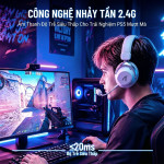 TAI NGHE ATTACK SHARK L50 PRO MULTI MODES WHITE