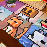 LÓT CHUỘT MINECRAFT SIZE 35X30 DÀY 3MM