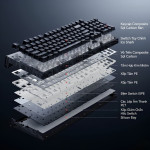 BÀN PHÍM CƠ ATTACK SHARK R98 HE CARBON FIBER RAPID TRIGGER ICE SHARK MAGNETIC SWITCH