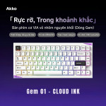 BÀN PHÍM CƠ AKKO GEM01 VIA NHÔM CNC MULTI MODES