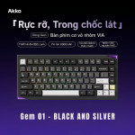 BÀN PHÍM CƠ AKKO GEM01 VIA NHÔM CNC MULTI MODES